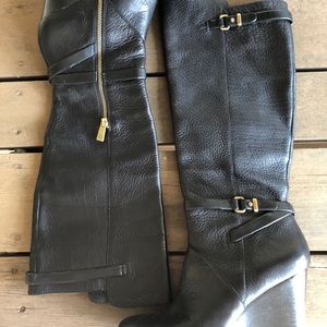 Coach Wedge Leather Boots